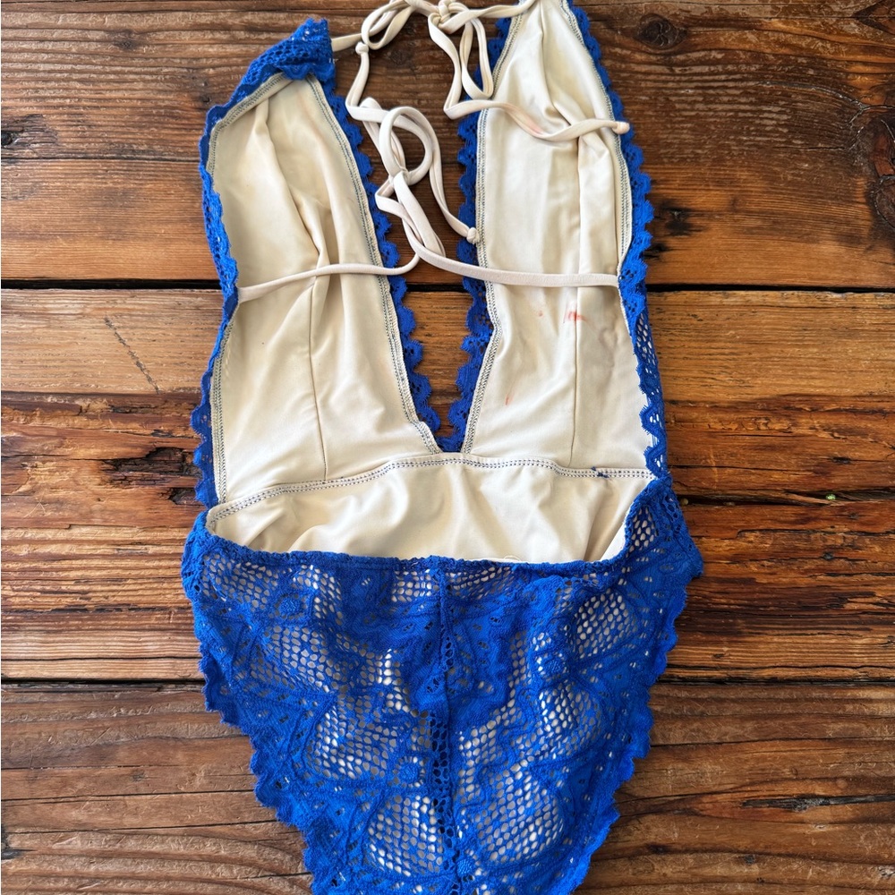 Nightcap Lima One Piece V Plunge Swim Cobalt Blue MKT $275 - Picture 6 of 8